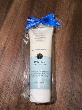 Bath & Body Works Water Bergamot Lemongrass Juniper Body Cream Full Size  *NEW*